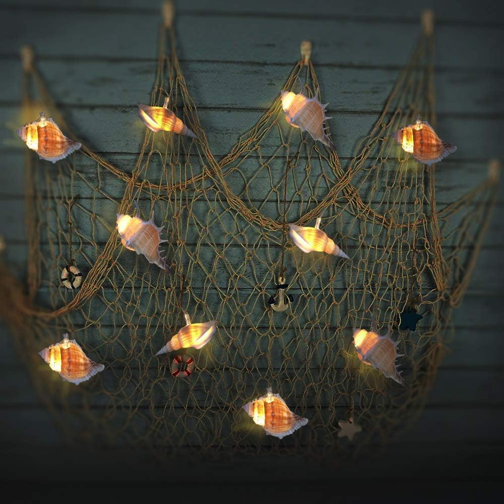 Amazon Com Sfgift Ocean Real Conch Beach Themed String Lights
