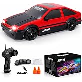 Desdoni Remote Control Car RC Drift Car 2.4GHz 1:24 Scale 4WD 15KM/H High Speed Model Vehicle with LED Lights Drifting Tire Racing Sport Toy Car for Adults Boys Girls Kids Gift