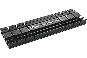Micro Connectors M.2 SSD 5mm Low-Profile Heat Sink Compatible with PS5 and PC (NGFFM2-HS804-BK) Black