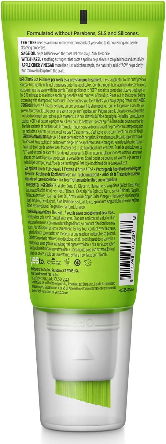 Yes To Tea Tree Scalp Relief Soothing Scalp Treatment, Green, 89 ml (Pack of 1) - Image 3