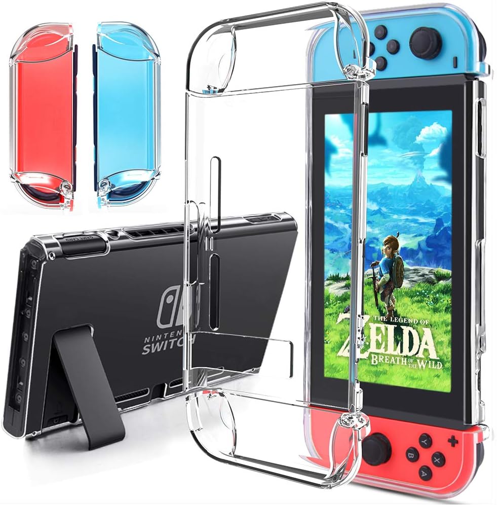 Onedream Case Compatible with Nintendo Switch - Slim Soft TPU Portable Protective with Cover Air Cushion Clear Hybrid Drop Protector Accessories