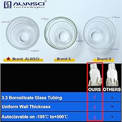 ALWSCI Lab Media Bottles, 100 ml Wide Mouth Reagent