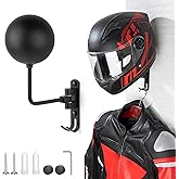 PUERSI Helmet Holder Wall Mount - 180&deg; Rotation Motorcycle Helmet Hanger | for Motorcycle Bike Racing Outerwear Sports Gear Display