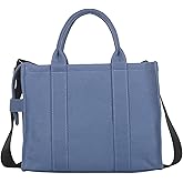 NCDUANSAN Large Canvas Tote Bag Simple one-Shoulder Shopping Bag Lady Letter Printing Commuter Fashion Messenger Handbag