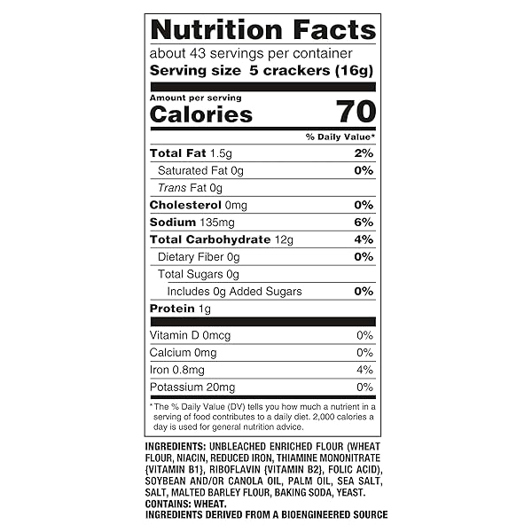 PREMIUM ORIGINAL SALTINE CRACKERS, LUNCH SNACKS, FAMILY SIZE, 24 OZ