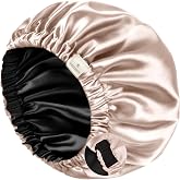 YANIBEST Satin Bonnet for Sleeping Women Men, Adjustable Hair Bonnet | Double Layer Silk Feeling Bonnet for Natural Curly Hair Braids - Reduce Frizz, Secure Fit, Adjustable