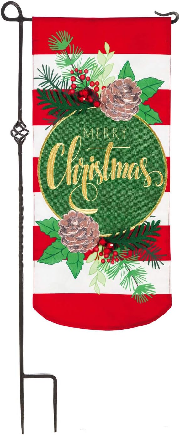 Evergreen Flag Beautiful Christmas Stripes Everlasting