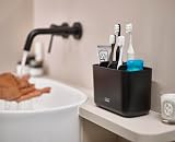 Joseph Joseph Easy-Store Toothbrush Holder Caddy Large Matt Black view 2