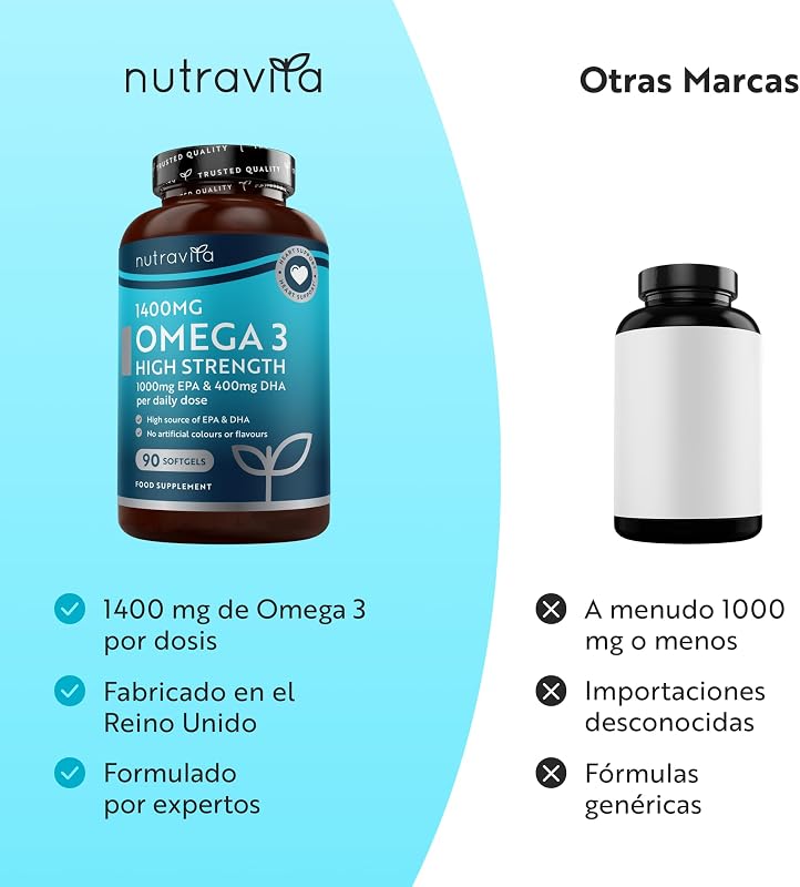 Aceite de Pescado Omega 3 de Máxima Potencia 2000mg