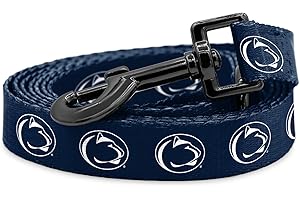 SHOPINSTAPETS Penn State Nittany Lions Collars and Leashes | Officially Licensed | Fits All Pets! (6 Foot Leash)