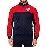Icon Sports Officially Licensed US Soccer Federation Track Jacket - Unisex Adult