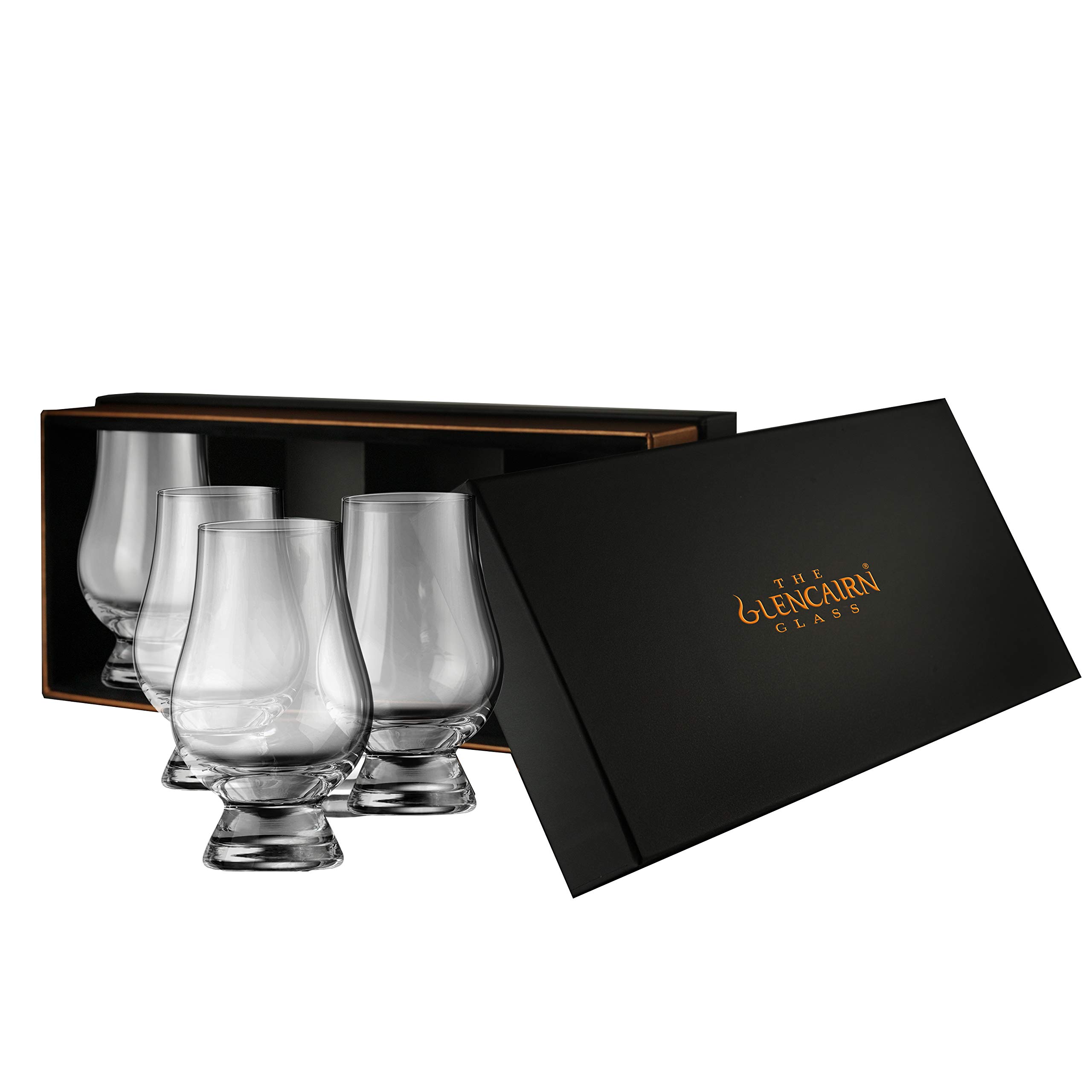 Glencairn Whisky Glasses Set of 4 in Presentation Box – The Official Crystal Glass for Scotch, Bourbon, Single Malt – Whisky Gift Set for Men, Dad, Grandad – Premium Glassware
