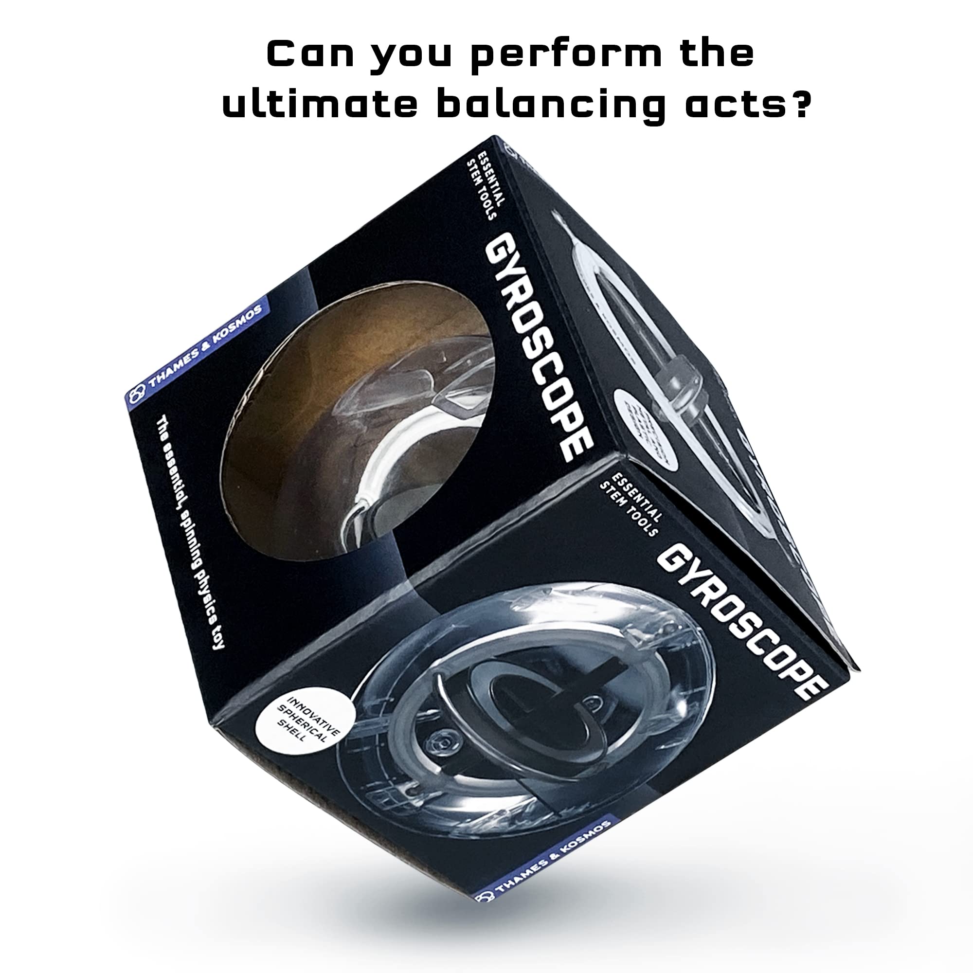 Thames & Kosmos Gyroscope | Perfectly Balanced & Precision Tested | Essential STEM Tool | Classic Scientific Device | Experiments in Physics, Forces & Gravity | Nostalgic Spinning Science Toy