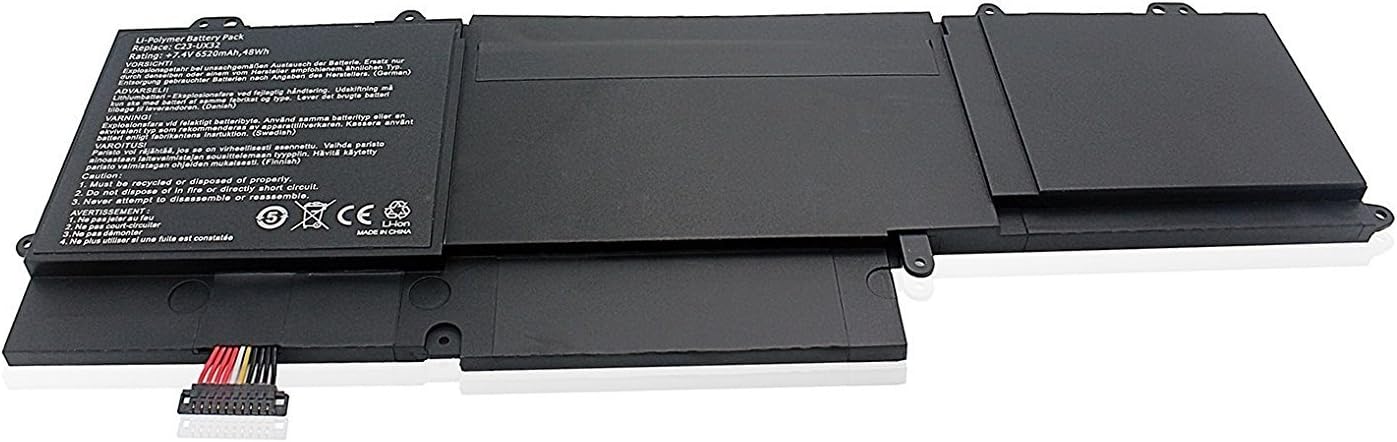 7XINBOX 7.4V/6520mAh C23-UX32 Laptop Battery compatible with Asus VivoBook U38 U38N U38N-C4004H ZenBook UX32 UX32A UX32VD - Image 5
