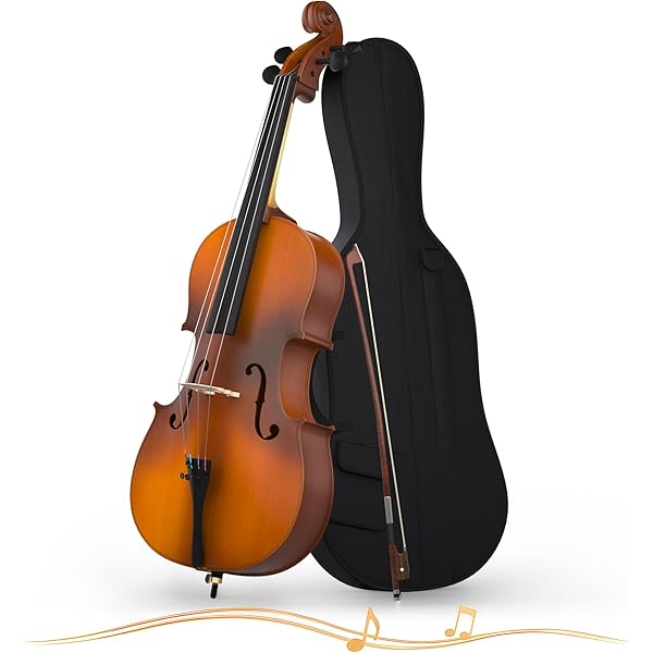 Amazon.com: 5.5In Wooden Miniature Cello Replica With Case