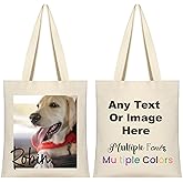 Party to Be Custom Canvas Tote Bag with Initial and Name Personalized Tote Bag Gift for Women&Girls Bridesmaid Gifts