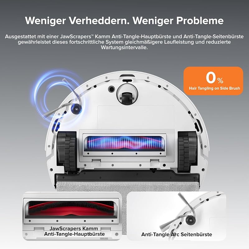 Q10 S5-Set Saugroboter mit Wischfunktion, 10.000 Pa Saugkraft
