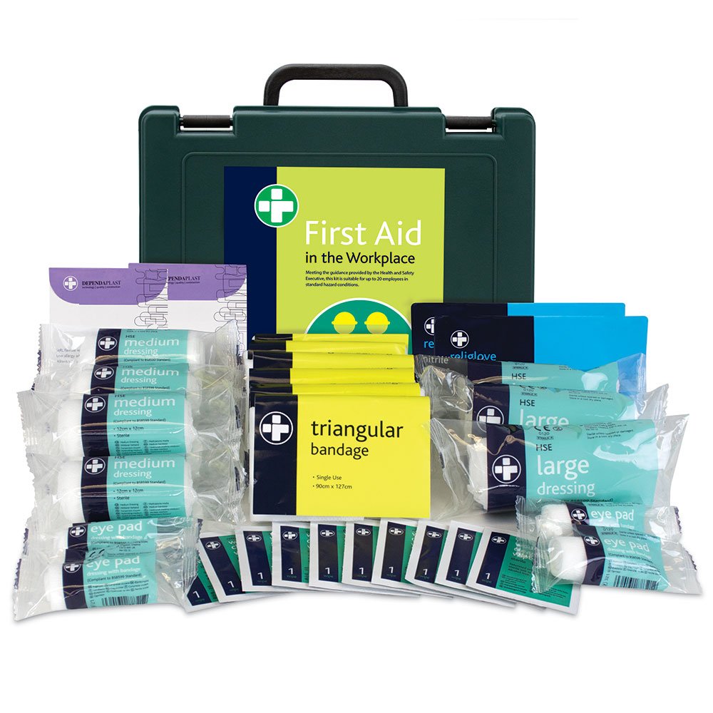 Reliance Medical First Aid Kit 20 Persons - Durable Oxford Carry Case, Workplace Compliant, Essential Safety Supplies, Complete with Integrated Carry Handle and Wall Mounting System