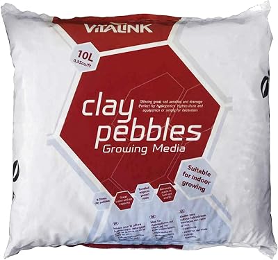 VitaLink 02-050-105 10L Clay Pebbles Bag Grey