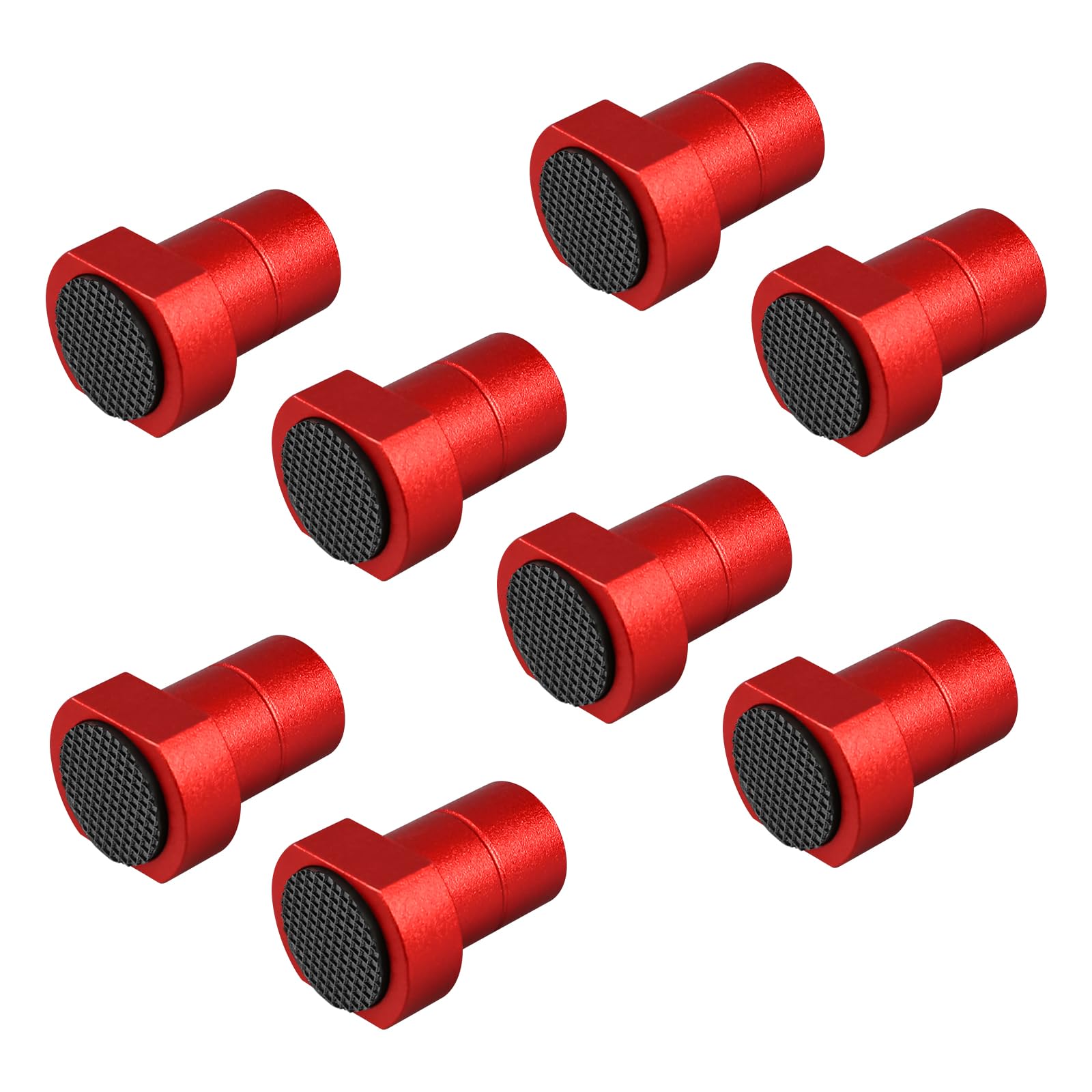 8 Pack Aluminum Alloy Bench Dog Woodworking Workbench Clamp, Workbench Positioning Planing Plug Clamp Accessory for 19mm / 20mm Dog Hole (Red,20mm)