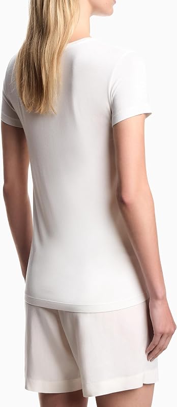 T-Shirt da Donna Essential Studs V Neck Beige S