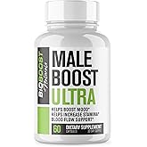 Nutrimend IQ Male Boost Ultra - The Ultimate Male Supplement - Fast Acting Blood Flow Support - Gain Muscle, Strength, Stamina - Overall Test Level Support - HornyGoatWeed + 8 More - 60 Capsules