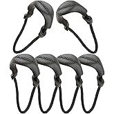 MAXPEDITION Positive Grip Zipper Pulls (Large, Black) Pack of 6, Zipper Pull Replacement for Tactical Backpack, EDC Pouch, Bug Out Bag &amp; Luggage, Sling Pull Tab, PZLBLK