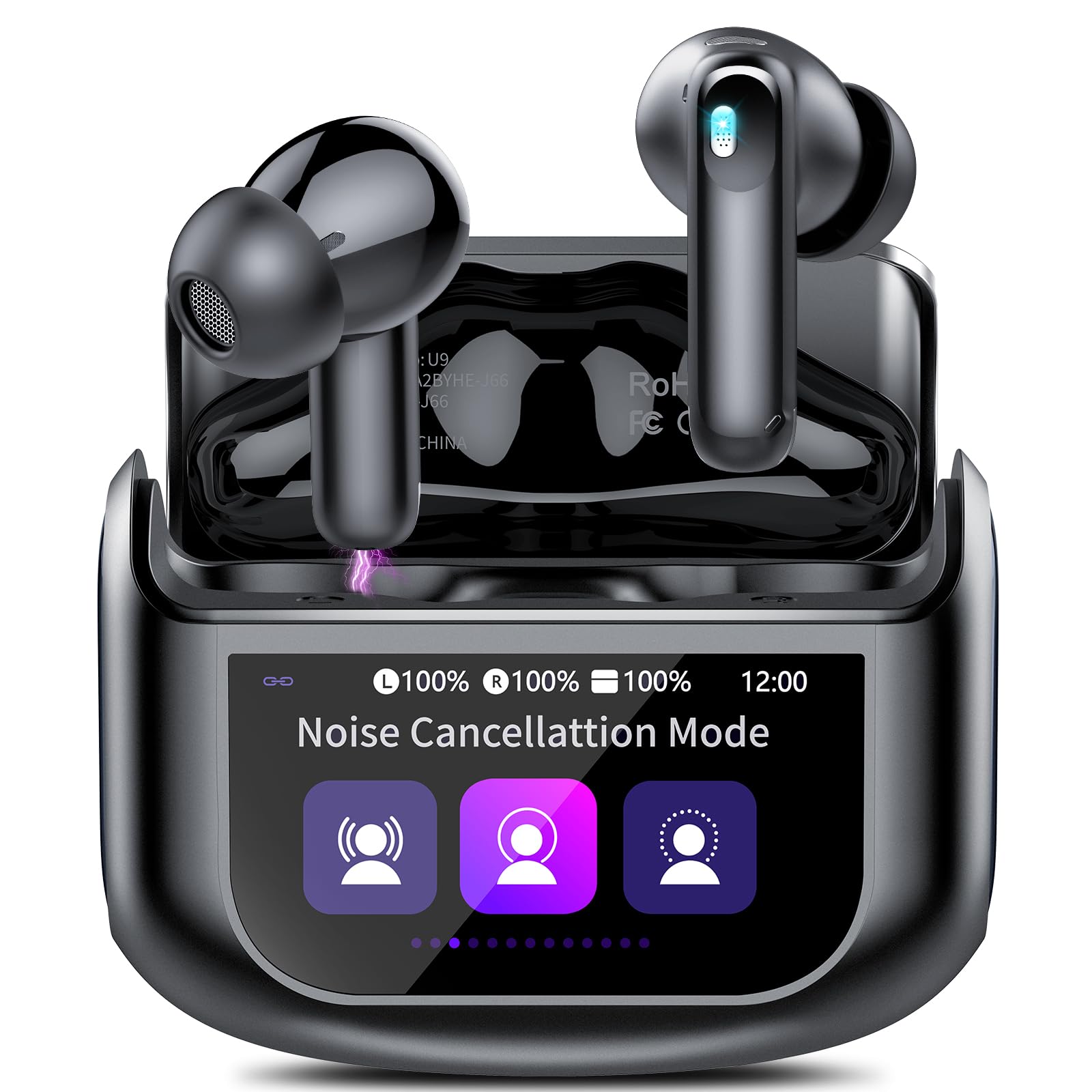 Photo 1 of ** SIMILAR** Wireless Earbuds, Bluetooth 5.4 Headphones Multi-Function Touch Screen with 5 EQ Modes, 48H Ear Buds Bass Stereo with ANC Noise Cancelling/Transparency Mode, IPX7 Bluetooth Earbuds for Android/iOS