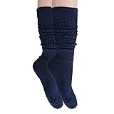 AWS/American Made Slouch Socks Cotton Scrunch Knee