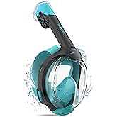ACURE Kids Snorkel Mask Full Face - Anti-Fog & Dry Top Snorkel Set, Snorkeling Gear with Easier Breathing System for Swimming Beginners Ages 3-8