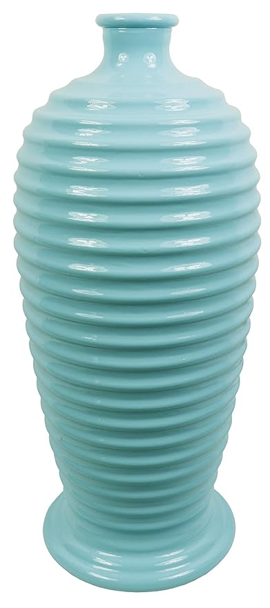 Flourish Vase For Flowers Duck Egg 26cm Amazon Co Uk Kitchen