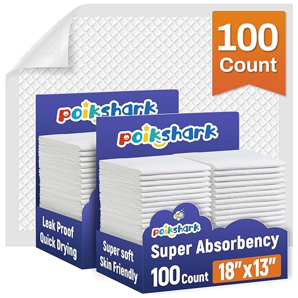 100 PACK DISPOSABLE DIAPER CHANGING PADS FOR BABY...