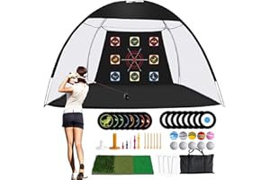 G2 GO2GETHER Golf Net, 10 x 7ft Backyard Practice net, Golf Hitting,Driving Net with mat for Indoor/Outdoor