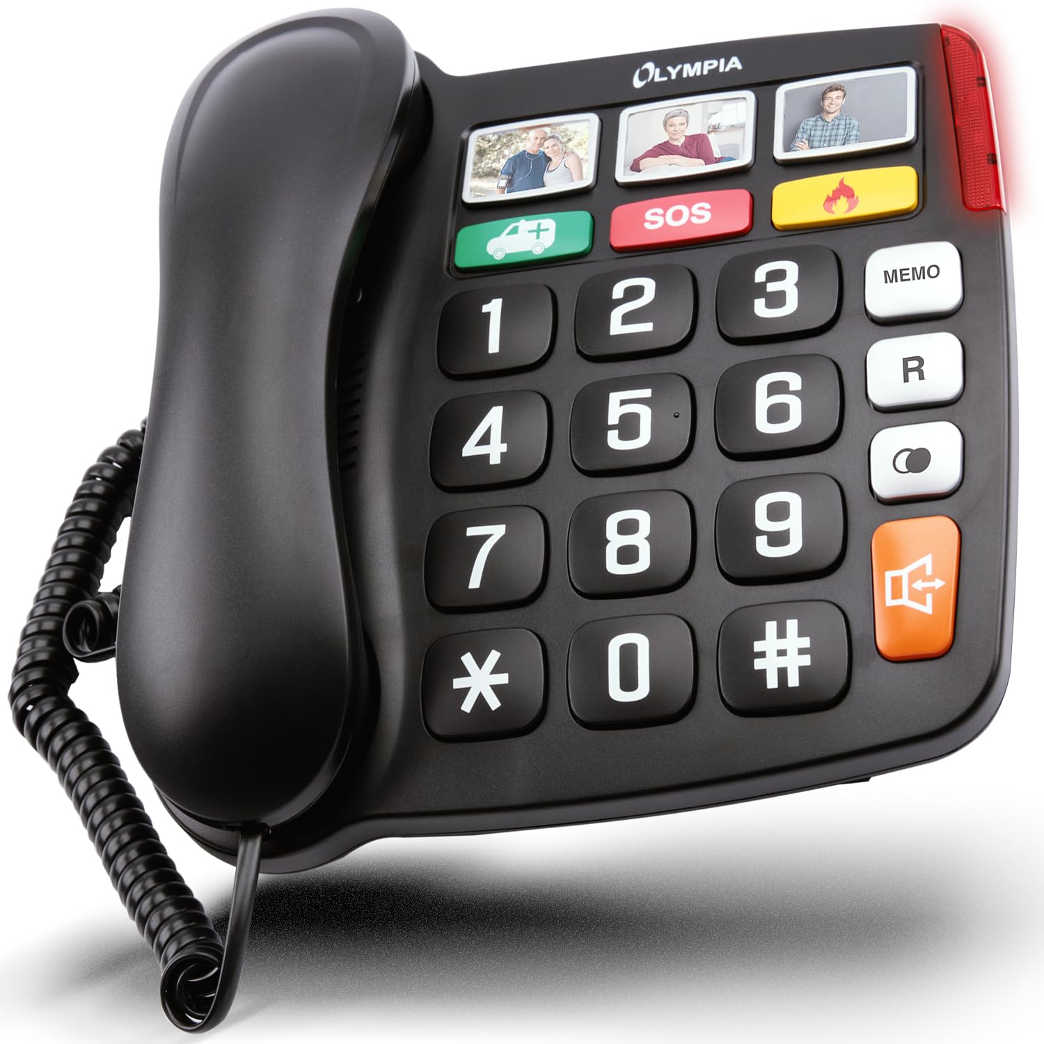 Olympia Large Button Telephone Landline Seniors Extra Large Choice Buttons Hearing Aid Compatible