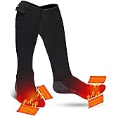 SNOW DEER Upgraded Rechargeable Electric Heated Socks,Ultimate Foot Warmer for Men & Women, Perfect for Skiing, Camping, Hiking, Motorcycling, &Outdoor Riding in Winter