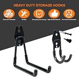 TECHSHARE 12 Pack Heavy Duty Garage Hooks 4 Sizes Wall Hooks view 3