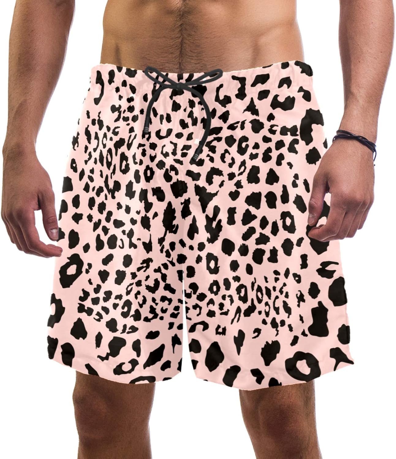 Tankini Motif Léopard Côtes Cordon De Serrage