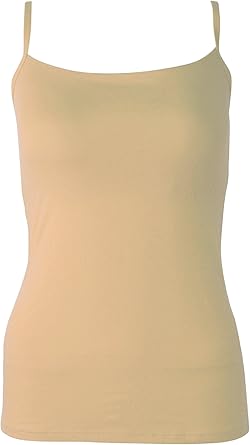 Ex Marks Spencer M S Cotton Rich Camisole Vest Secret Support Internal Bra 18 Fawn Amazon Co Uk Clothing