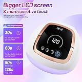LKE 268W UV LED Nail Lamp Gel Dryer 4 Timers LCD Touch Screen Fast Curing view 3