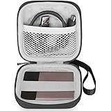 BOVKE Carrying Case for Samsung T3 T5 Portable 250GB 500GB 1TB 2TB SSD USB 3.0 External Solid State Hard Drives Shockproof Storage Travel Bag, Black