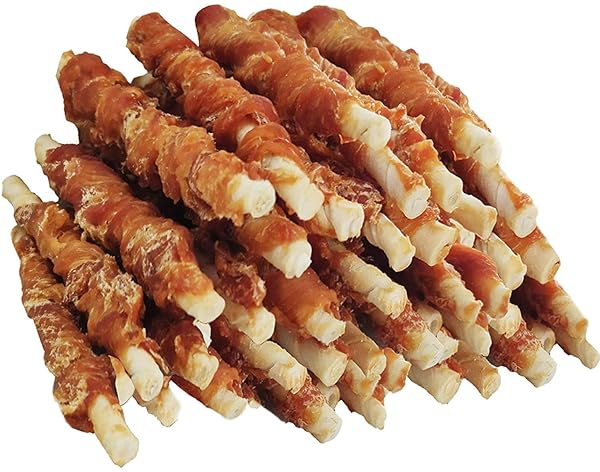 DREAMBONE MINI STICKS WRAPPED WITH REAL CHICKEN, RAWHIDE FREE DOG CHEW STICKS, 15 COUNT