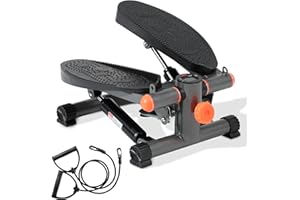 TUYOHW Stepper for Exercise at Home Mini Stair Stepper with Resistance Bands Exercise Equipment for Home Stair Climber Stepper Machine for Home Gym Cardio Equipment for Full Body Workout