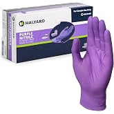 HALYARD PURPLE NITRILE Gloves Powder Free Disposable Medical Exam Gloves Dental Chemo Protection 5.9 mil 9.5 In