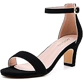Motasha Girls Heel Sandals Girl Dress Shoes Open Toe Ankle Strap High Heels Pump Sandals Wedding Party for Little Big Kid