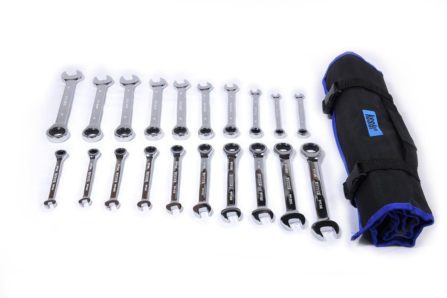Kesler 20 Piece Full Polish SAE and Metric Ratcheting
