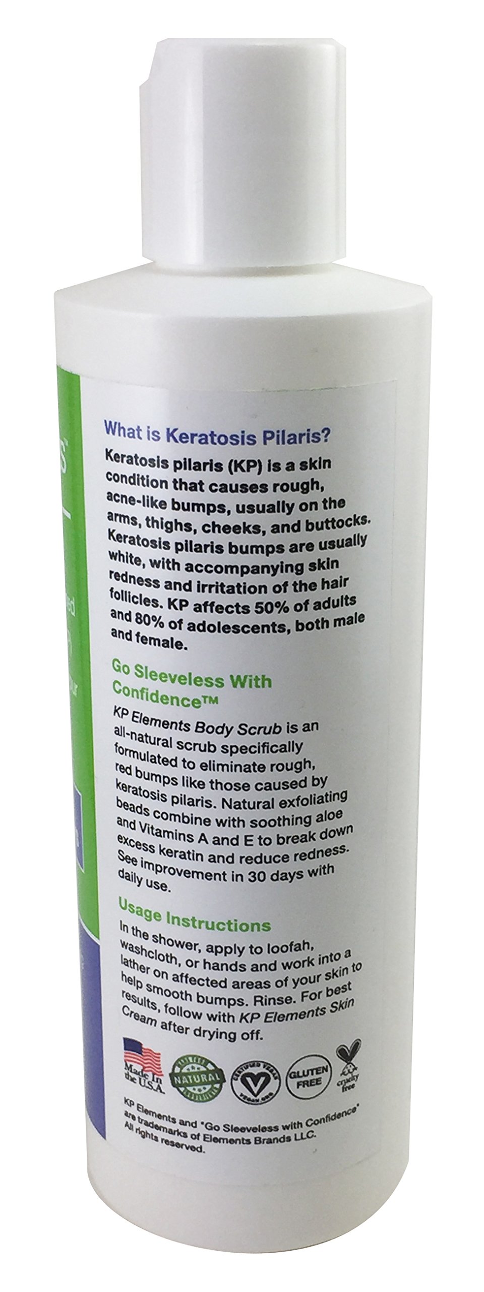Galleon KP Elements Body Scrub Keratosis Pilaris Treatment Clear