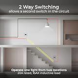 BG Electrical Triple Wall Light Switch 2 Way Round Edge Nexus 800 White view 4