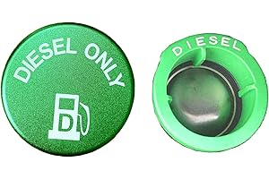 XJDAMZ Aluminum Diesel Fuel Tank Cover for the latest 2019-2025 Dodge Ram 1500 2500 3500 only (three vertical plastic pillars at fuel filler port)