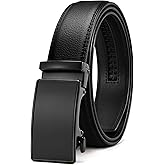 CHAOREN Leather Ratchet Belt for men 1 3/8" for Dress Pants - Micro Adjustable Belt Fit Everywhere