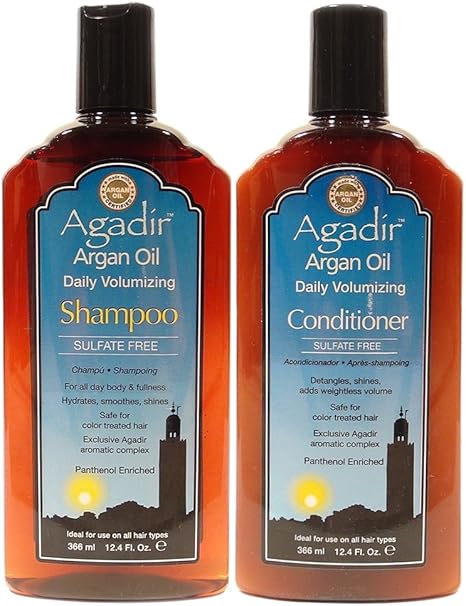 Agadir Argan Oil Daily Volumizing Shampoo Conditioner 12 4 Oz